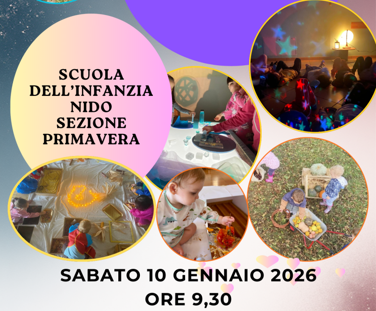 Vi aspettiamo all'Open Day della nostra Scuola il 10 Gennaio alle ore 9,30.  Chiama per appuntamento!